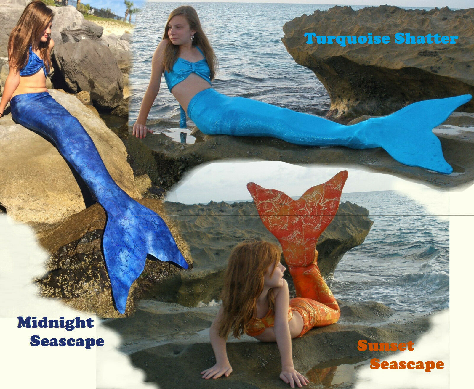 Us Made! Custom Made Mermaid Tail With Monofin. Kids/teens Mermaid Swim Tails