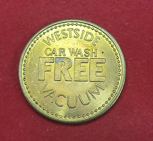 Westside Car Wash Free Vacuum Token Coin